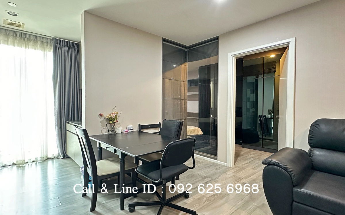 picture For rent 🏠 The Room Sukhumvit 69 Condo 🏠 Large room, 1 bedroom, 1 bathroom 🚆 Ready to move in, near BTS Phra Khanong - 7/24