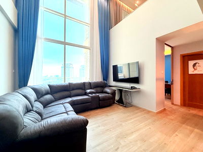 เช่าคอนโด MRT สามย่าน : ให้เช่า 2 bed Duplex The Empire Place ห้องสวย พร้อมเข้าอยู่ BTS ช่องนนทรี