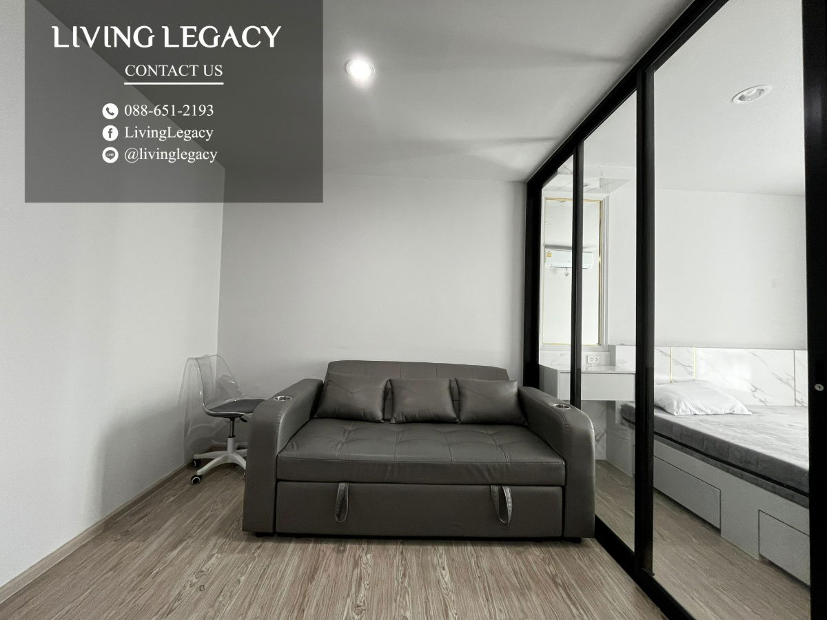 picture LRZWA7K4 Condo For Rent RYE Huamark 30 Sq.M. Floor 6 Building A line id : @livinglegacy - 13/15