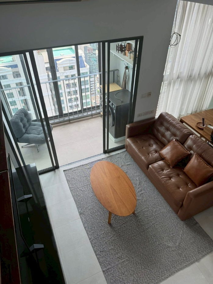picture ST309 For Rent: Ideo Q Phayathai – High-Floor Duplex Unit with Stunning City View, Just 100m from BTS - 3/14