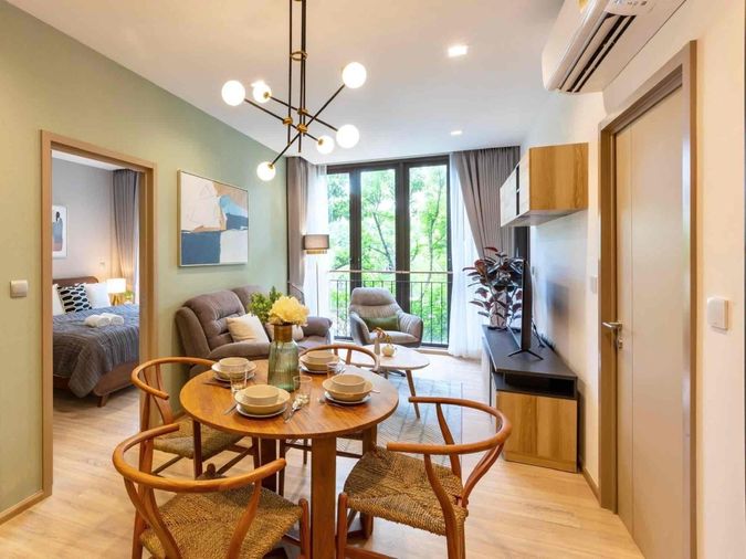 📍For Rent! Kawa Haus 2 ห้องนอน 52 ตรม ชั้น 2 Garden View อาคาร C แต่งครบ📍เพียง 35,000 บาท/เดือน📍