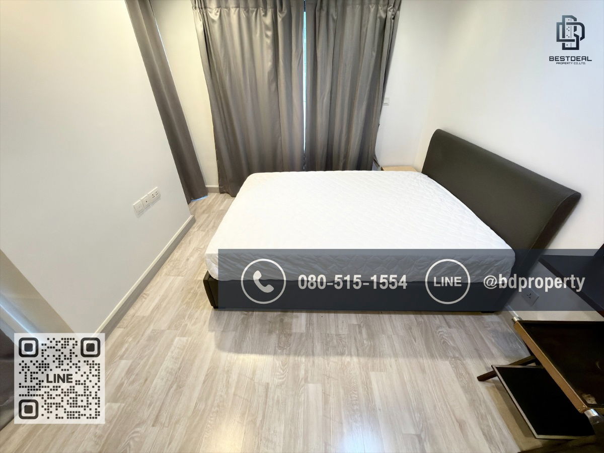 รูป Bestdeal ให้เช่าด่วน!!!ราคา 26,000/เดือนเท่านั้น  2 ห้องนอน 55 sqm. เฟอร์นิเจอร์และเครื่องใช้ไฟฟ้าครบ ใกล้MRT และ เซ็นทรัลพระราม 9 เพียง 80 ม. - รูปที่ 10/15
