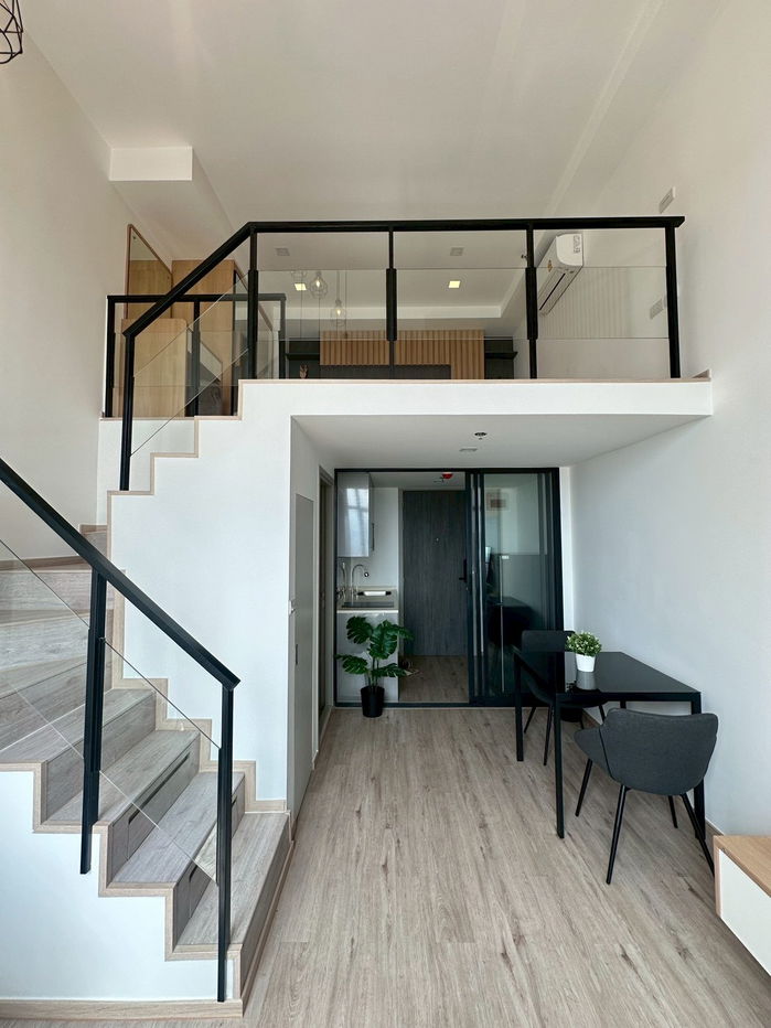 รูป 🛋️💗 ห้องDuplex สไตล์มินิมอล เฟอร์นิเจอร์สวยมาก 💗🛋️The Rich Rama 9 - Srinakarin ID LINE: @471ovhib 📲 - รูปที่ 15/22