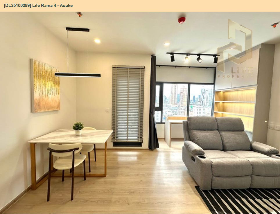 picture DL25100289 Condo for rent, Life Rama 4 - Asoke near MRT ศูนย์การประชุมแห่งชาติสิริกิติ์, ready to move in, call urgently 0638692663 LineID @655ebbvc - 2/7