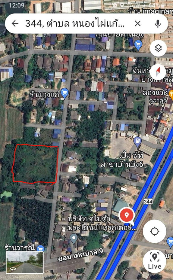 รูป ขายที่ดิน ต.หนองอีรุณ อ.บ้านบึง จ.ชลบุรี เนื้อที่ 4ไร่27ตรว. (ไร่ละ2ล้านบาท) - รูปที่ 3/4