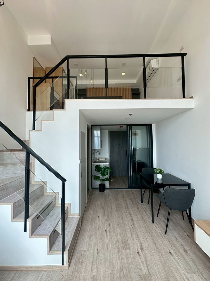 รูป 🛋️💗 ห้องDuplex สไตล์มินิมอล เฟอร์นิเจอร์สวยมาก 💗🛋️The Rich Rama 9 - Srinakarin ID LINE: @471ovhib 📲 - รูปที่ 14/22