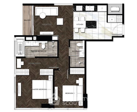 คอนโด 2-ห้องนอน ที่ ดิ เอส สุขุมวิท 36 ใกล้ BTS ทองหล่อ (ID 2343917)