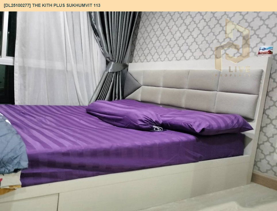 picture DL25100277 Condo for rent, The Kith Plus Sukhumvit 113 near BTS Samrong, ready to move in, call urgently 0638692663 LineID @897iyzll - 2/7