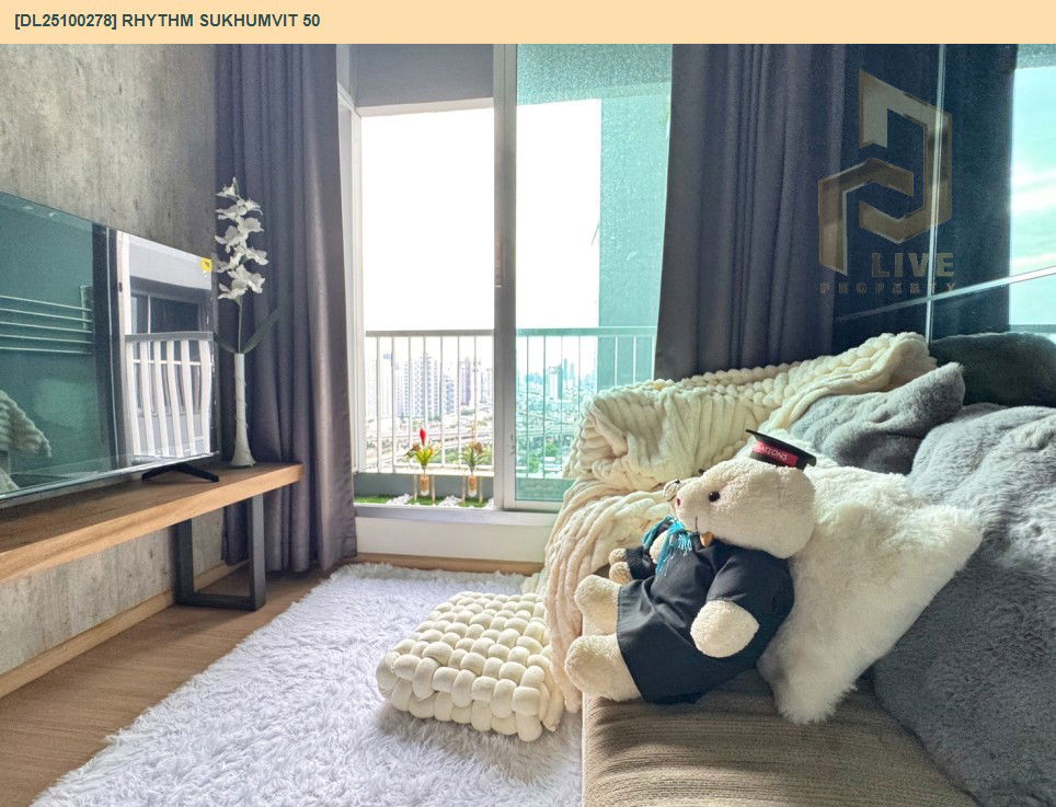 picture DL25100278 Condo for rent, Rhythm Sukhumvit 50 near BTS On Nut, ready to move in, call urgently 0638692663 LineID @162cjixi - 4/12