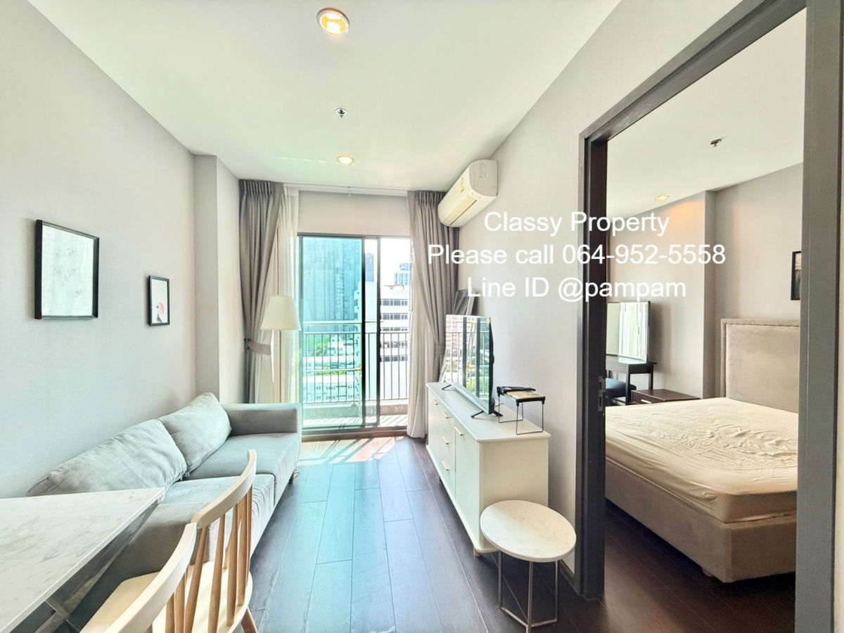 รูป *** ให้เช่าคอนโด : ซี เอกมัย 1 ห้องนอน ตู้เสื้อผ้า2 ใบ เฟอร์ครบ (C Ekkamai) *** - รูปที่ 5/12