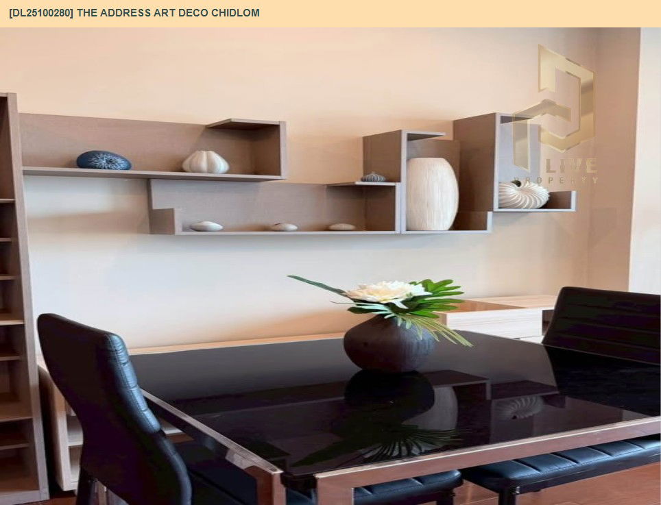 picture DL25100280 Condo for rent, The Address Art Deco Chidlom near BTS Chit Lom, ready to move in, call urgently 0638692663 LineID @162cjixi - 5/9