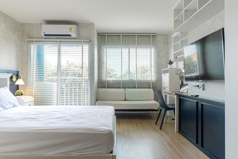 🎊 For Rent Condo LUMPINI VILLE CHAENGWATTHANA 10 Building 1, Floor 3,Studio, Room size 23 sqm