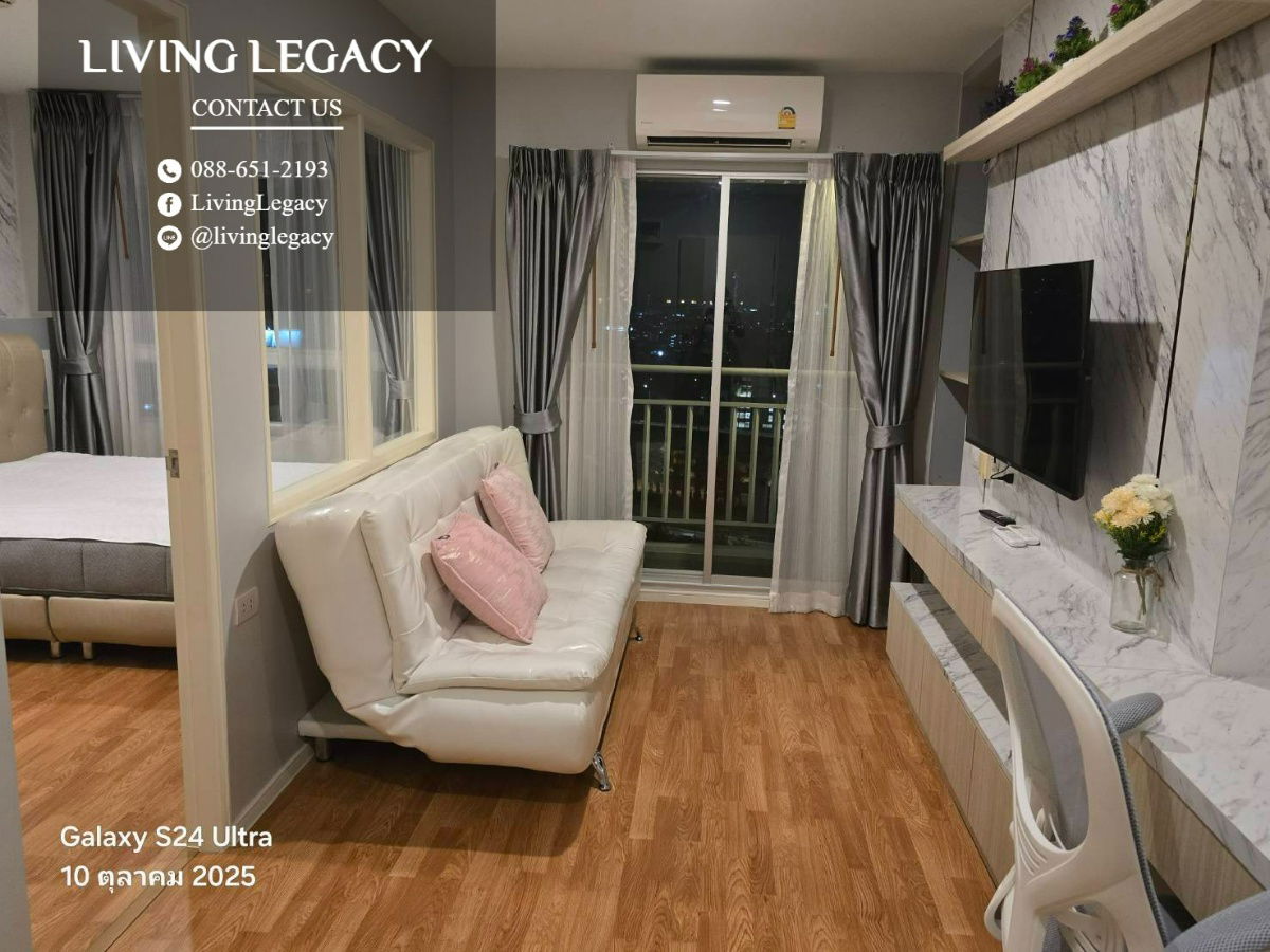 รูป T4031U ให้เช่าคอนโด Lumpini Ville Phatanakan - Srinakarin 29 ตร.ม. ชั้น 17 line id : @livinglegacy - รูปที่ 14/14