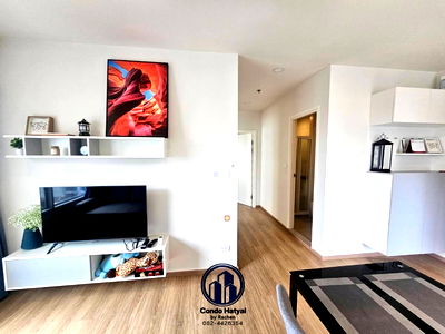 Condos for rent : Condo Escent Hatyai for rent, 2 bedrooms, size 53 sq m., 8th floor, view of Central and Project 2, rent 17,000/month