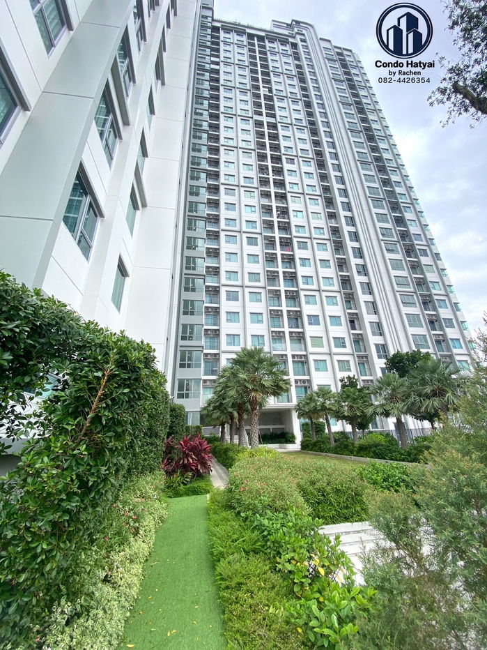 picture Condo Escent Hatyai for rent, 2 bedrooms, 53 sq m., 33rd floor, transport view, no building blocking, rent 17,000/month #good price - 23/37