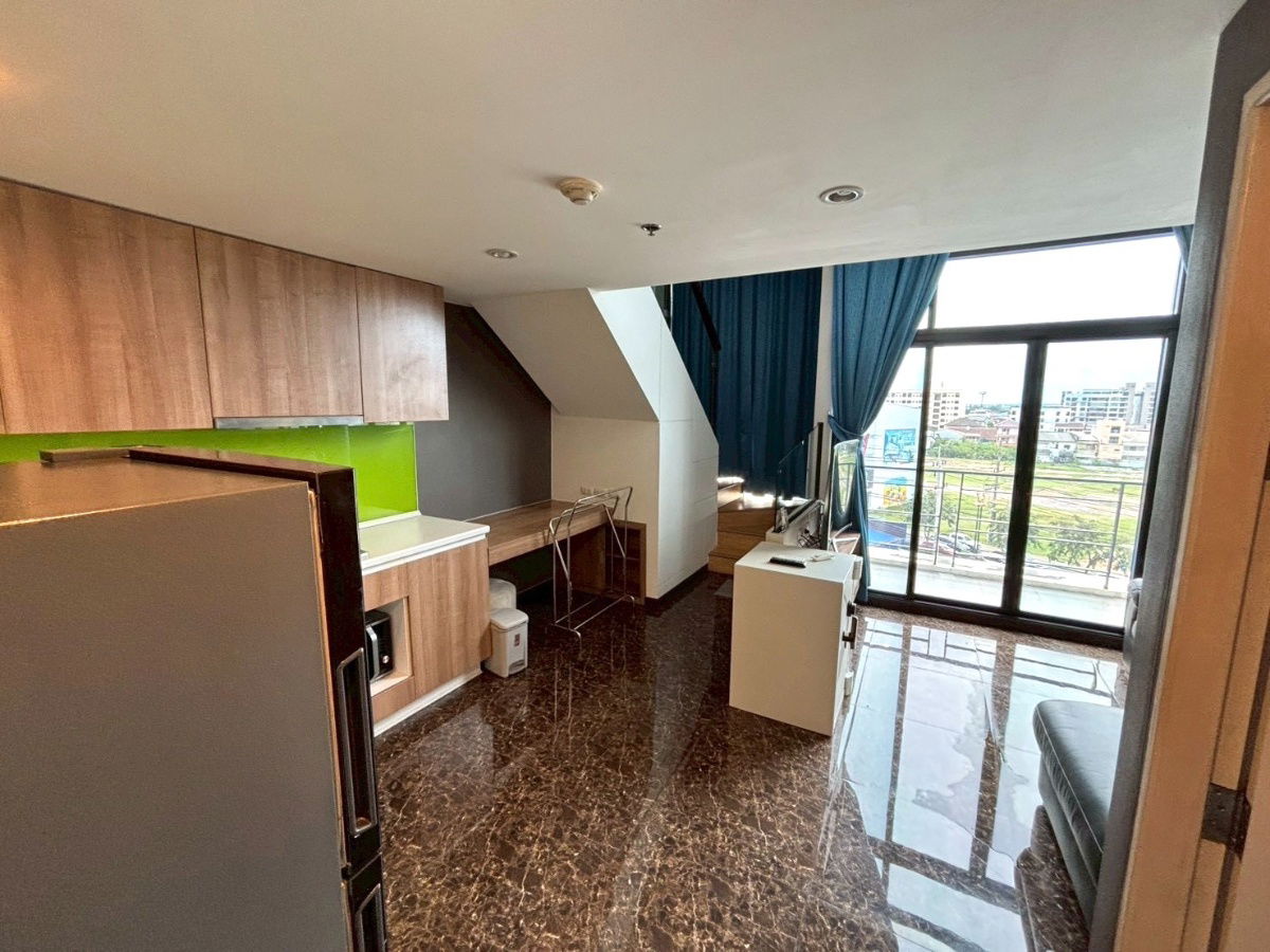 picture For rent: Plus Condo Hat Yai 2, District 8, 2-story duplex room, 1 bedroom, ready to move in, rent 14,000 baht/month. - 11/23