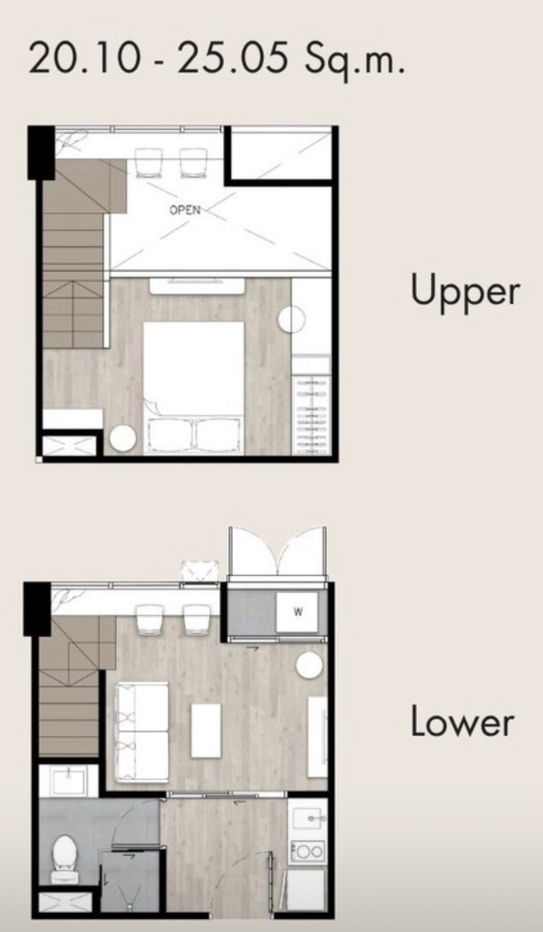 รูป WS4769 🌟ให้เช่า คอนโด Duplex @ Groove Vibe ลาดพร้าว 18 🌟ใกล้ MRT ลาดพร้าว เพียง 25,000 บาท/เดือน - รูปที่ 10/12