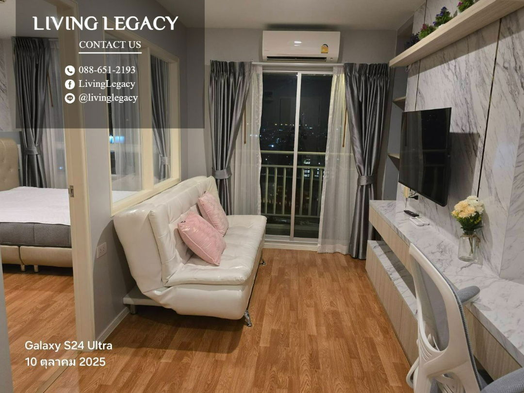 รูป T4031U ให้เช่าคอนโด Lumpini Ville Phatanakan - Srinakarin 29 ตร.ม. ชั้น 17 line id : @livinglegacy - รูปที่ 5/14