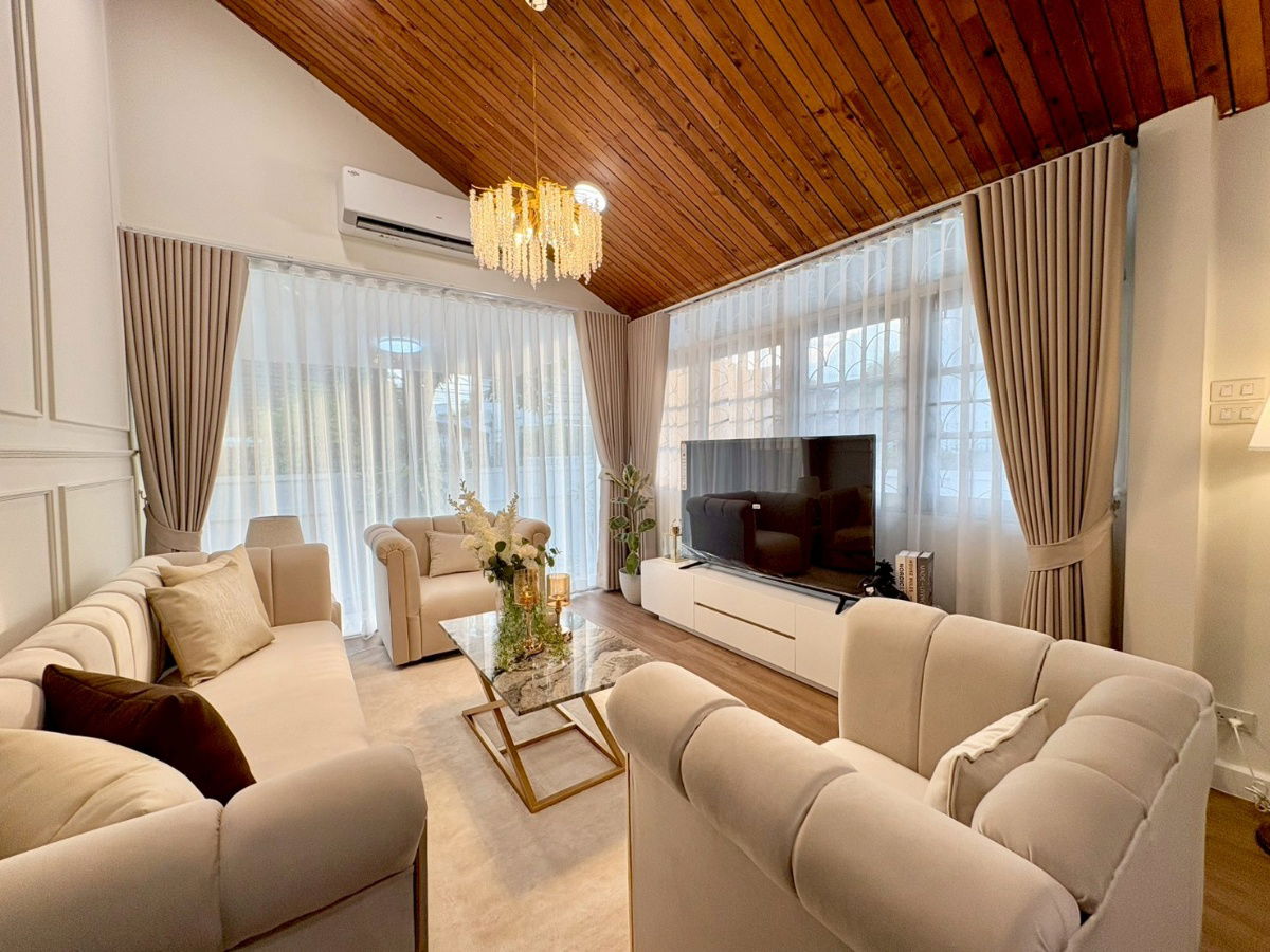 picture Pool Villa House 5 bed 3 bath with private swimming pool , Ratchada Niwet 16, Size 500 Sq.m. Rent 180K, Near MRT Huai-Khwang - 22/37
