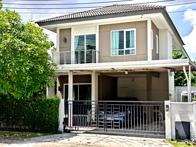 เช่าบ้านเดี่ยว ม.ราชมงคลธัญบุรี : ให้เช่า บ้านเดี่ยว แปลงมุมติดสวน หมู่บ้าน เซน โทร รังสิต คลอง 4