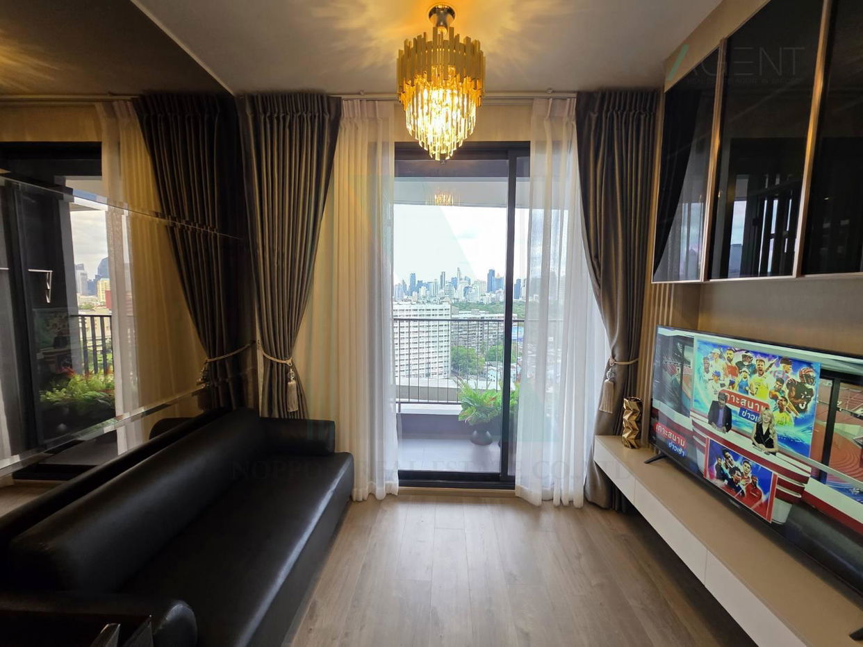 รูป 🔺 ให้เช่าคอนโด เดอะ คราวน์ เรสซิเดนท์เซส อาคาร 1 ชั้น 12 1 ห้องนอน ขนาด 35 ตรม ใกล้ MRT ลุมพินี - รูปที่ 2/8