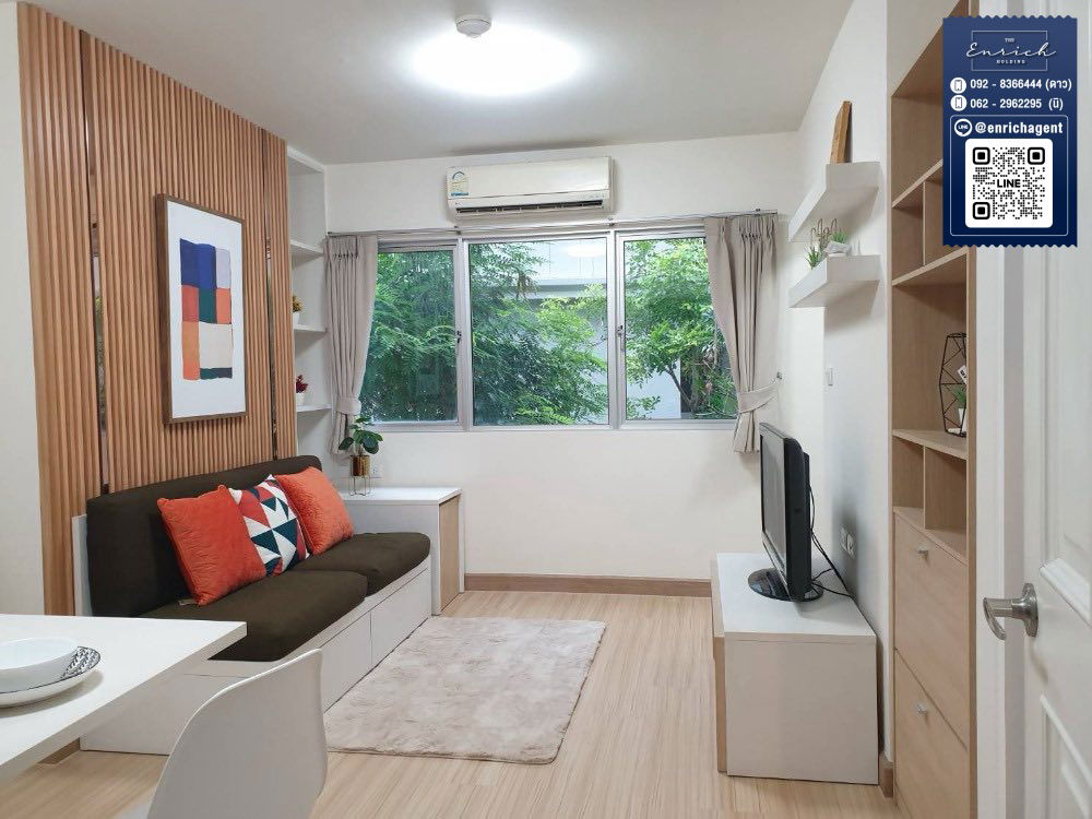 รูป 💙ให้เช่า My Condo Sukhumvit 81 แต่งครบพร้อมอยู่ BTS อ่อนนุช 💙 โทร.  092-8366444 ดาว // Line id : @enrichagent - รูปที่ 1/9