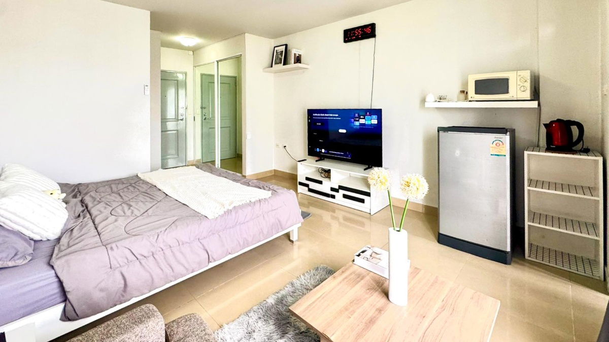 รูป ขาย คอนโด I-House Laguna Garden RCA Studio room 26 ตรม เฟอร์ครบ ใกล้พระราม 9 เพชรบุรี รัชดา  ห้วยขวาง : KT25S-005 - รูปที่ 4/8