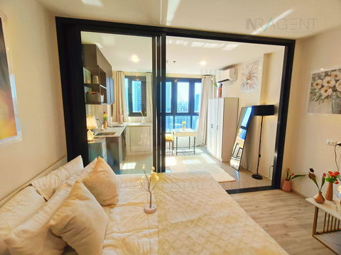 🎉 For Rent Condo XT HUAIKWANG Building A, Floor 23,1 bed room, Room size 33.00 sqm