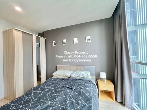 Condo for rent : Noble Revolve Ratchada1 1 Bedroom High floor Fully furnished no damage earthquake near MRT Cultural Centre
