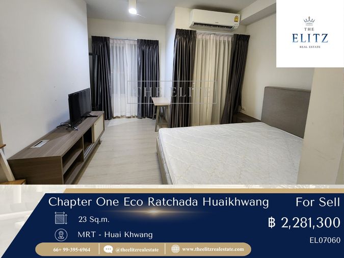 ✨ ห้องมุมพิเศษ วิวเมืองเต็มตา ที่ Chapter One Eco Ratchada – Huaikhwang Rare Deal! 💯