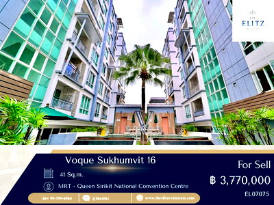 คอนโด พร้อมพงษ์ : ✨ ห้อง Rare Unit วิวสวย เงียบสงบ บนทำเลศักยภาพสุขุมวิท 16 พร้อมโอนทันที 💯