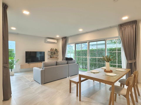 🏡 ให้เช่า บ้านเดี่ยว ม.ชัยพฤกษ์ บางนา กม.15 3 ห้องนอน แปลงมุม 184 ตรม. ใกล้ Mega bangna