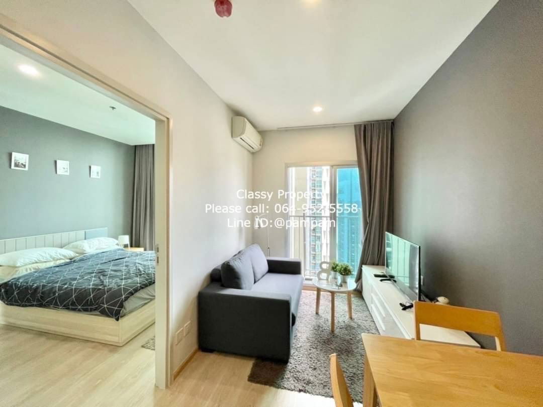 picture Condo for rent : Noble Revolve Ratchada1 1 Bedroom High floor Fully furnished no damage earthquake near MRT Cultural Centre - 6/10