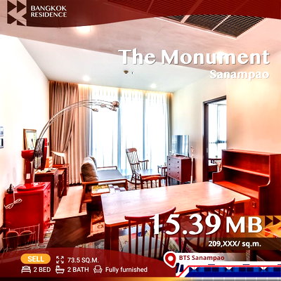 Condos for sale : 💫 Urgent Sale! Fully Furnished The Monument Sanampao near BTS Sanampao