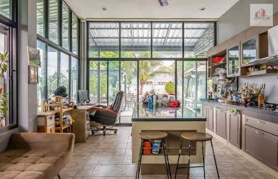 picture house for sale with swimming pool, Yensiri Village, Mueang Roi Et District, large house, fully furnished, ready to move in. - 10/12
