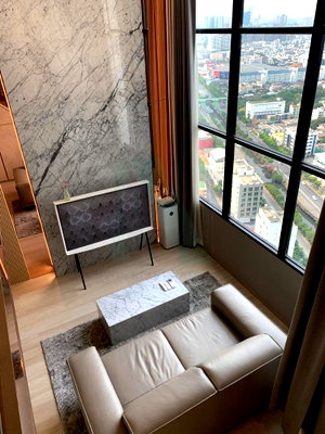 Condos for rent : 📣Nice room!📣 For Rent Condo KNIGHTSBRIDGE PRIME SATHORN Building 1, Floor 34,Duplex, Room size 37.00 sqm