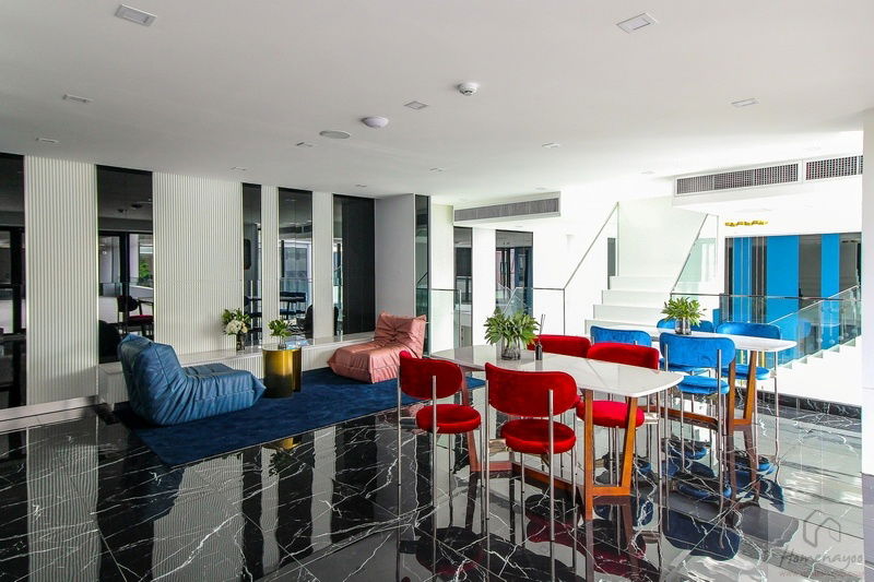 picture ✨Washing machine Can be baked ✨ The Origin Ramintra 83 Station Building E, 6th floor, size 44 sq m., 2Beds 2Baths, 22,000 baht/month Line @bzprOperty - 42/51