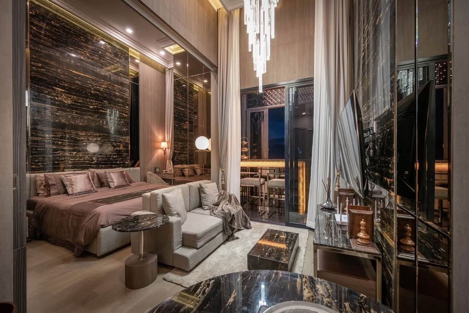 picture 🚩For Rent Ashton Asoke ✨Modern Luxury✨ 1 Bed 34 sqm FL. 50 Ceiling 4 m. | 🚇Close to BTS Asoke/MRT Sukhumvit - 10/13