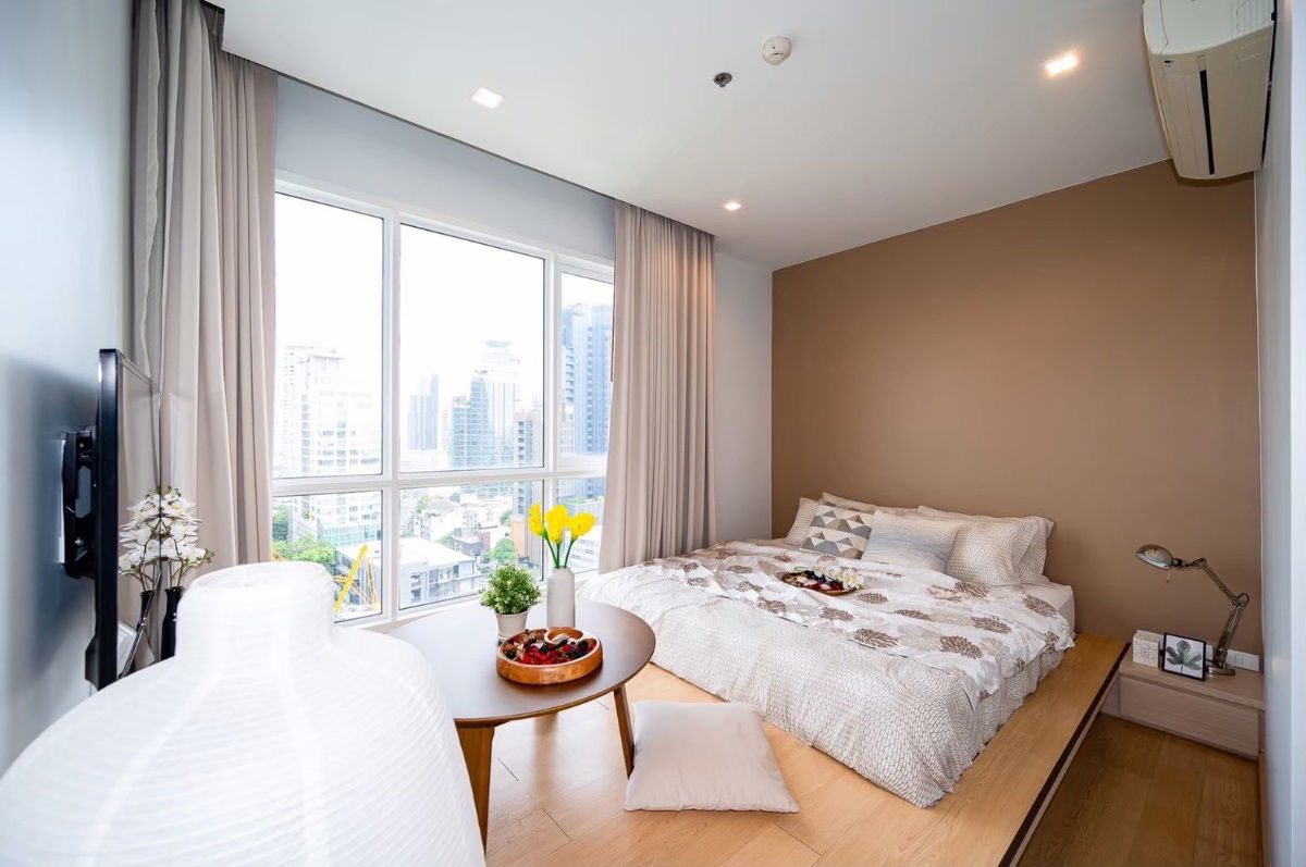 รูป ปล่อยเช่าคอนโด HQ Thonglor 1-BR เฟอร์+เครื่องใช้ไฟฟ้าครบ ใกล้ 🚆 BTS ทองหล่อ - รูปที่ 5/9