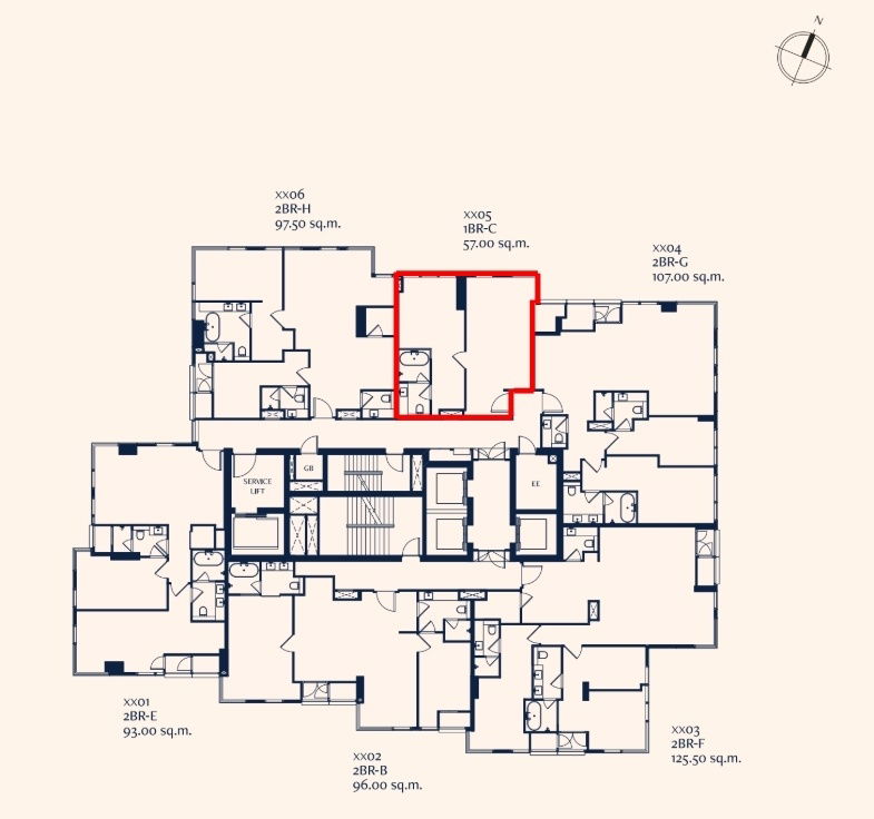 รูป LTH13369 – Condo for Sale | The Residences 38 | 57.11 sqm | 1 Bed 1 Bath | 21.86 MB | Near BTS Thonglor | คอนโดขาย เดอะ เรสซิเดนซ์ 38 - รูปที่ 18/18