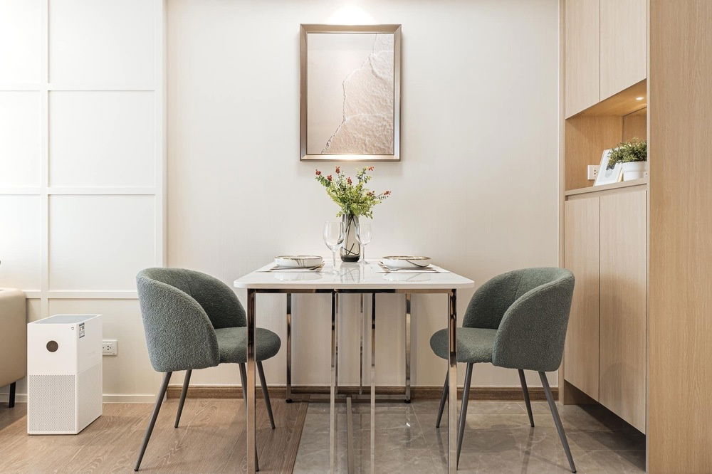 picture  For Rent ! high floor 26+, minimalist style !🔥Code C20251000049....Regal Sathon - Naradhiwas, 1 bedroom, 1 bathroom, furnished, ready to move in 📣📣 - 4/6