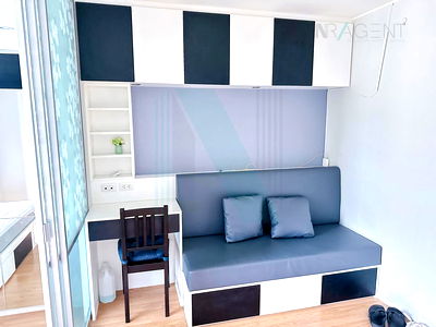 เช่าคอนโด ซอยอ่อนนุช (สุขุมวิท 77) : ให้เช่าคอนโด ลุมพินี วิลล์ อ่อนนุช - พัฒนาการ อาคาร B2 ชั้น 8 1 ห้องนอน ขนาด 27 ตรม ใกล้ ซูปเปอร์มาร์เกต แม็กซ์แวลู