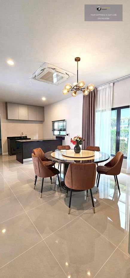 picture Setthasiri – Krungthep Kreetha 2 | Brand-new, largest house type, facing south 全新大户型别墅，近会所，南向无电线遮挡 🔆 #2025101412336 - 4/8