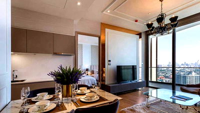 เช่าคอนโด ถนนพระราม 4 : ST314 ให้เช่า คอนโดหรู Magnolias Waterfront Residences