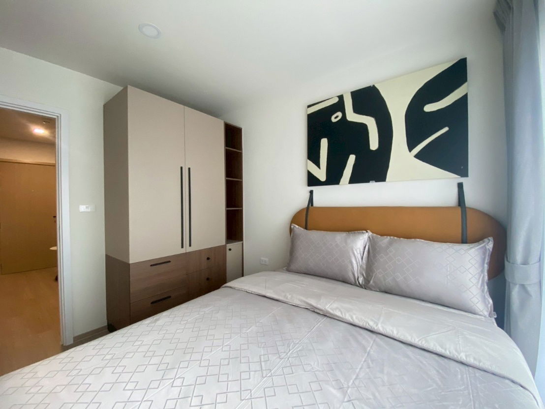 picture For Rent Klos Ratchada-7 condo, 1 Bedroom 1 Bathroom, 3rd floor, brand new room, 3 min to MRT Thailand Culture Centre, 17,500 THB - 3/6