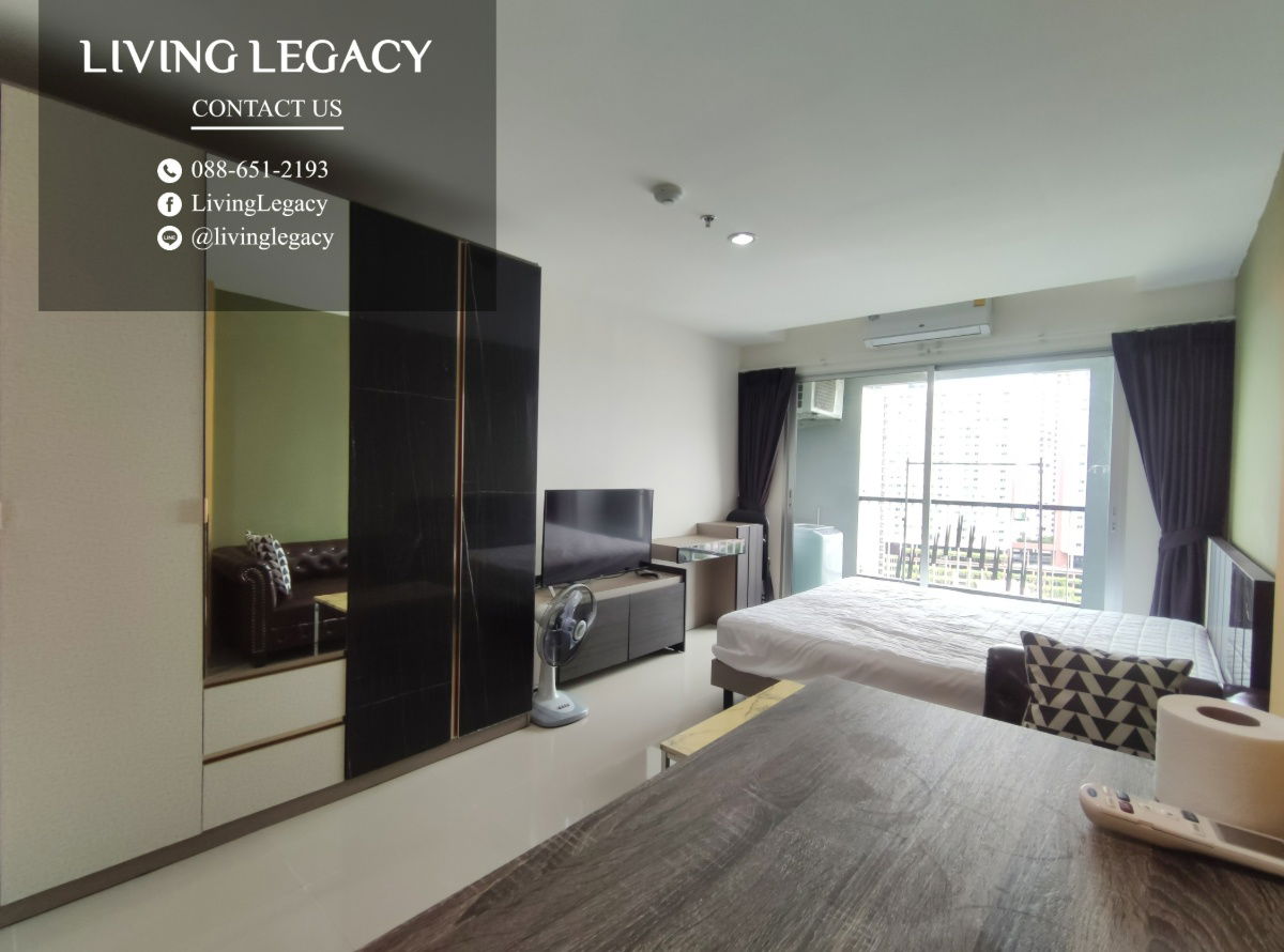 รูป SG8YDZ ให้เช่าคอนโด Asakan Place Srinakarindra 32 ตร.ม. ชั้น 15 line id : @livinglegacy - รูปที่ 2/11