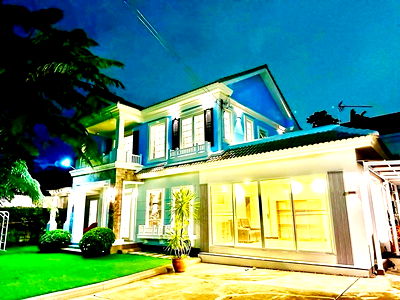 Houses for rent สถาบันเทคโนโลยียานยนต์มหาชัย : Ekkachai 96-104 Makro BangBon 1.7km. 2-story detached house for rent 70sqwa.320sq.m. Sarasas Witaed