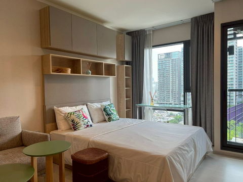 RHYTHM Sukhumvit 36-38 Condo for Rent - Studio I Fully Furnished & Equipped. Near 🚆BTS Thong Lo