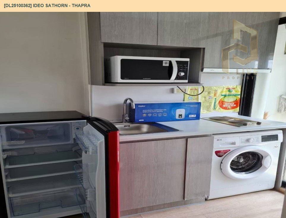 picture DL25100362 Condo for rent, IDEO Sathorn - Thapra near BTS Pho Nimit , ready to move in, call urgently 0638692663 LineID @897iyzll - 5/14