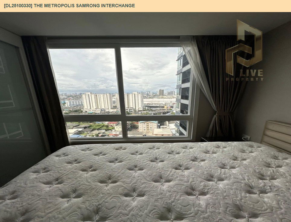 รูป DL25100330 ให้เช่าคอนโด เดอะ เมโทรโพลิส สำโรง อินเตอร์เชนจ์ (The Metropolis Samrong Interchange) ใกล้ BTS สำโรง พร้อมเข้าอยู่ โทรด่วน 0653619502 LineID @534wlwof - รูปที่ 5/14